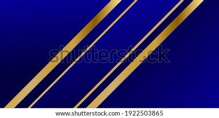 Abstract polygonal pattern luxury dark blue with gold