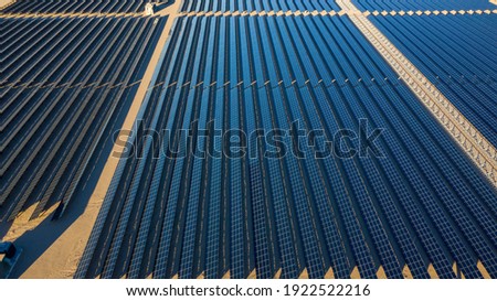 Solar panels from the air