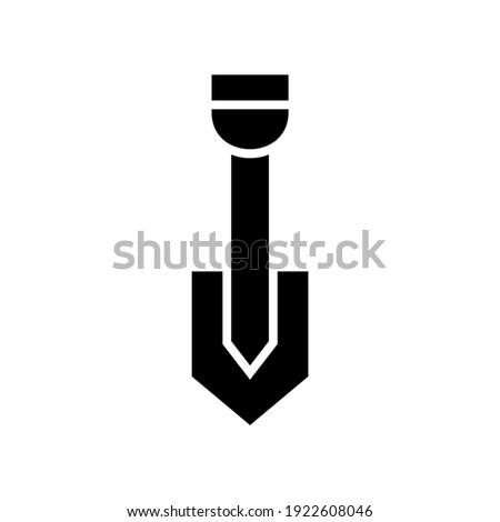 shovel icon or logo isolated sign symbol vector illustration - high quality black style vector icons
