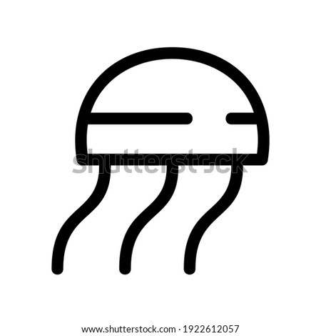 jellyfish icon or logo isolated sign symbol vector illustration - high quality black style vector icons

