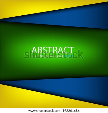 Yellow blue green background graphic dimension overlap for text and message design