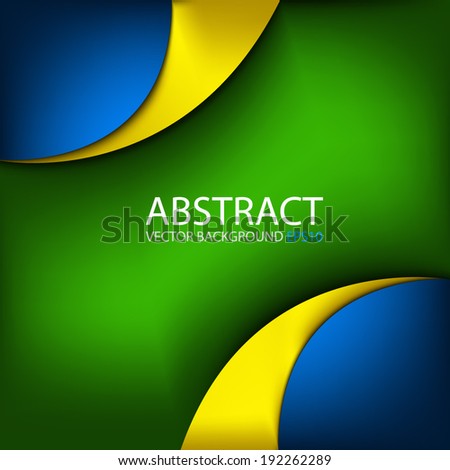 Yellow blue green background graphic dimension overlap for text and message design