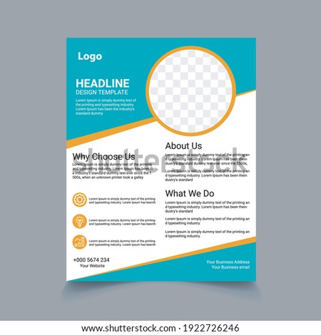 Modern, Creative and Vector Flyer  template
