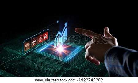 Business, Technology, Internet and network concept. Financial Graph. Stock Market chart. Forex Investment. Royalty-Free Stock Photo #1922745209