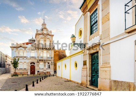 Beautiful Belmarco Mansion in the city center of Faro, Algarve, Portugal Royalty-Free Stock Photo #1922776847