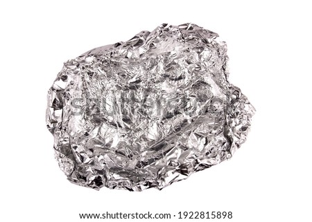 food foil isolated on white background