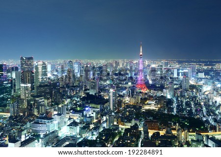 Japan Tokyo night view