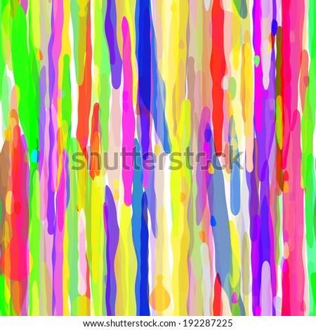 Abstract Colorful Drip Seamless Pattern. Vector