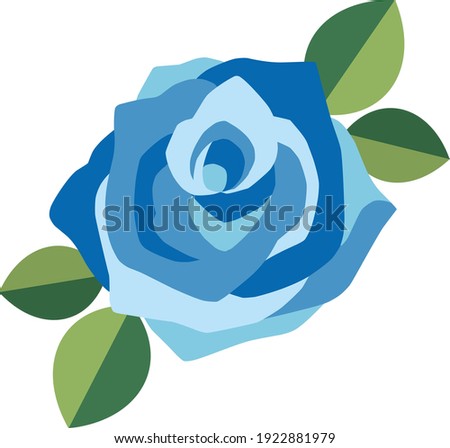 Beautiful and cute rose illustration
