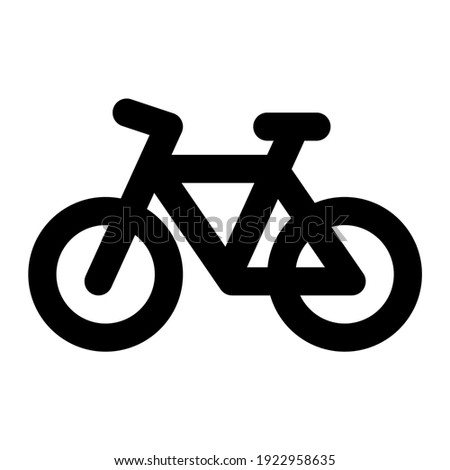 icon bicycle using line style