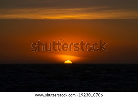 Southern California Sunset in the Pacific Ocean 