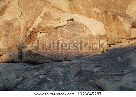 Serrano Petroglyph Located in Joshua Tree, California.