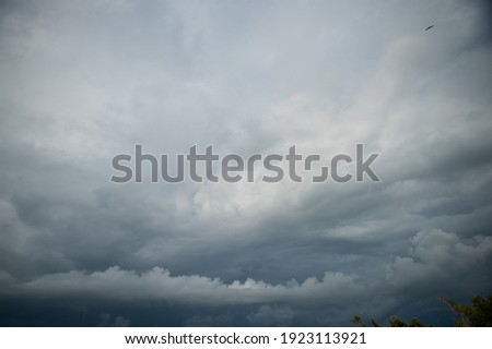 Amazing sky with clouds before the rain