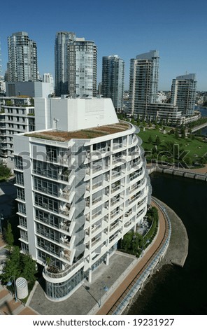 Modern Condominium Building on Waterfront