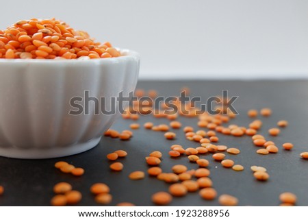 concept of dhal bean from top view  