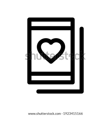 valentine cards icon or logo isolated sign symbol vector illustration - high quality black style vector icons
