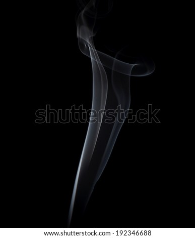 High resolution beautiful color smoke on black background