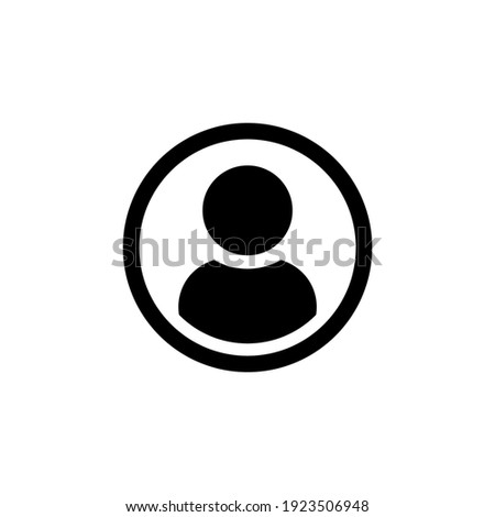 User profile icon in trendy flat design Royalty-Free Stock Photo #1923506948