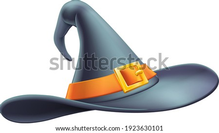 A Halloween witch hat cartoon illustration graphic