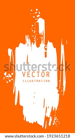 Abstract ink brush banners with grunge effect. Japanese style. Vector illustration