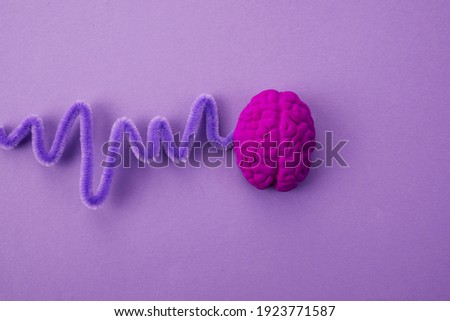 Purple day. Epilepsy awareness day. Top view Royalty-Free Stock Photo #1923771587