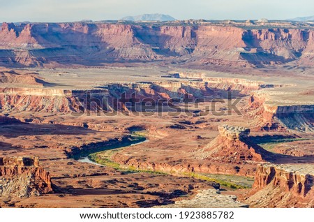 Sandstone monuments, Canyonlands National Park, near Moab, Utah, USA
 Royalty-Free Stock Photo #1923885782