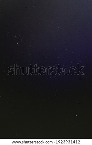 portrait of shot of the night sky