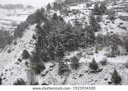 Andorra and ski resorts, nature and mountains, beautiful mountain views, winter Andorra
