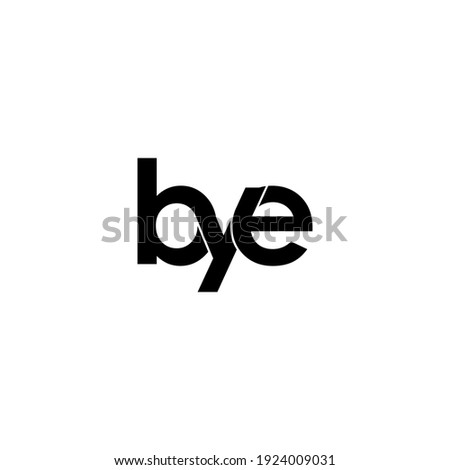 bye letter original monogram logo design