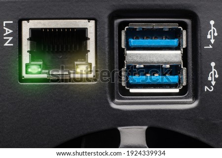 Interface with two USB 3.0 and LAN port
