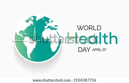 World Health Day is a global health awareness day celebrated every year on 7th April. Vector illustration design Royalty-Free Stock Photo #1924387736