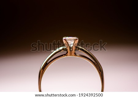 Engagment. Marriage proposal. Ring for bride
