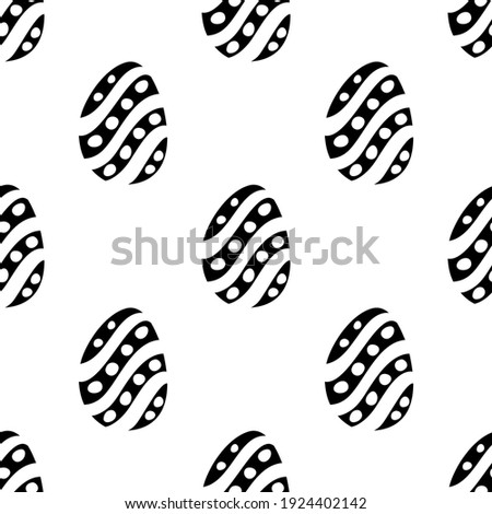 Seamless pattern made from hand drawn Easter eggs illustration. Isolated on a white background.