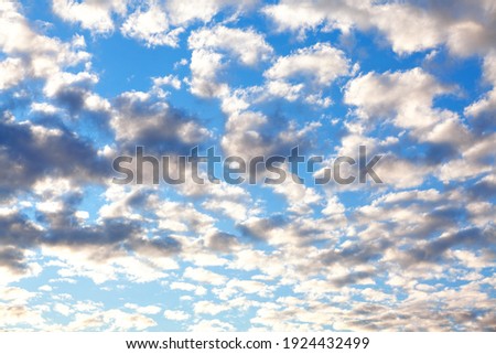 Classical clouds on the blue sky 