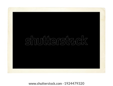 photo frame card isolated on the white backgrounds Royalty-Free Stock Photo #1924479320
