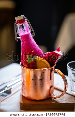 Fresh Dragon Fruit Juice in Still Life Photography