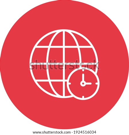 Time zone, shift, international, globe icon vector image. Can also be used for customer support. Suitable for use on web apps, mobile apps and print media.