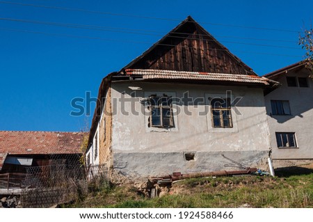 farm house of country in Hrinova village of Slovakia
