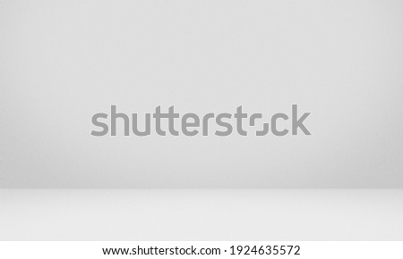 Empty white gray color texture pattern cement wall studio background. Used for display products sale online.