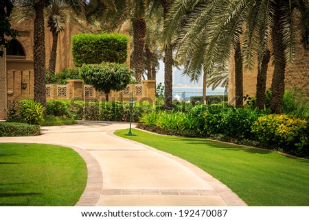 Gardens in Dubai Royalty-Free Stock Photo #192470087