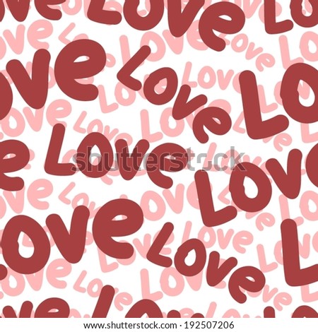 Love letters. Seamless pattern. 
