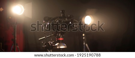 TV camera in recording and live studio Royalty-Free Stock Photo #1925190788