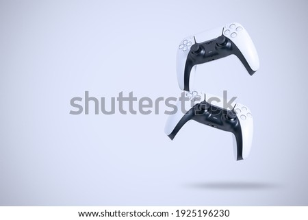 Next Generation game controllers isolated Royalty-Free Stock Photo #1925196230