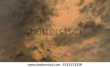 Abstract sad emotion exclusion light chinese style on sky fluffy clouds  Mystery natural image for discovery with copy space