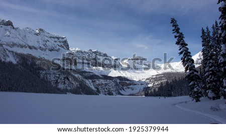 Mountain Lake Landscape in the Winter