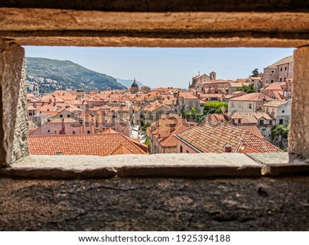 Picture of Dubrovnik rooftops taken from the Dubrovnik Walls. 