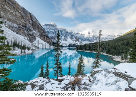 Moraine Lake, Banff National Park, Alberta Canada Royalty-Free Stock Photo #1925535119