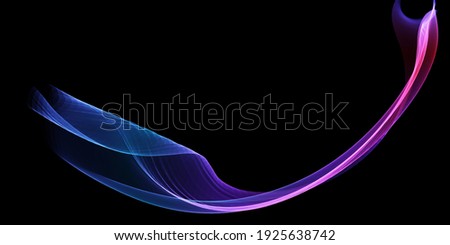 Abstract banner with modern flowing waves design