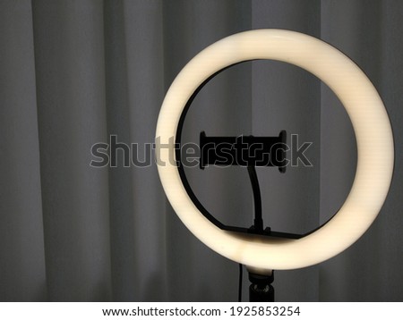 Ring Light used to illuminate your content