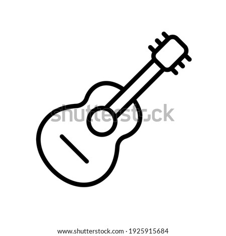 Guitar on white background. Perfect use for web, pattern, design, icon, ui, ux, etc.